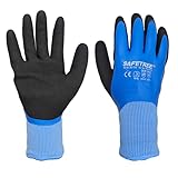 SAFETREE Winter Sicherheitshandschuhe: Wasserdicht, Rutschfest, Kälte- & Schnittschutz - Ideal für Outdoor, Skifahren, Kühllager, Eisfischen - Extrem warme & robuste Arbeitshandschuhe (1, 10/XL)