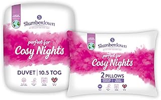 Slumberdown Cosy Nights Double Duvet 4.5 Tog Plus Double Duvet 10.5 Tog 3 in 1 Combination 15 Tog All Seasons Duvet Double Bed