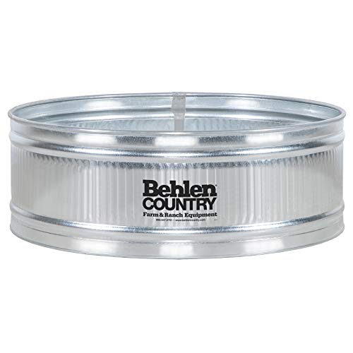 Behlen Country 6′ Galvanized Steel Stock Tank Round Approximately 389 Gallon Livestock Watering Outdoor Garden Pool