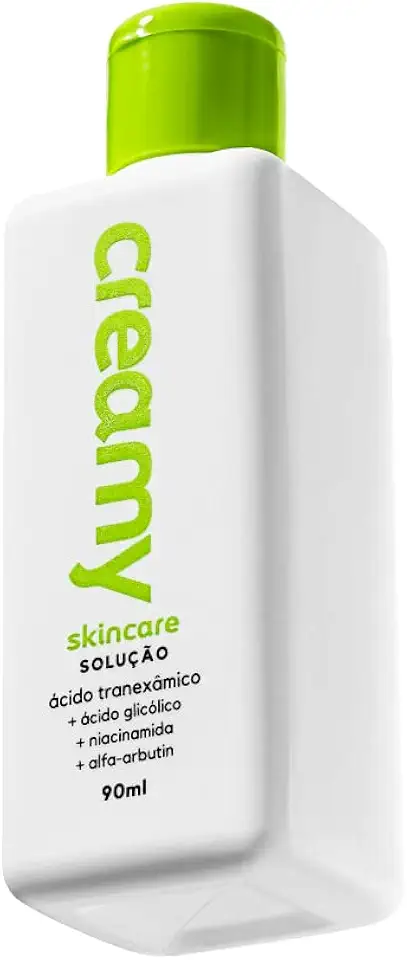 Creamy Skincare Ácido Tranexâmico 90ml | Solução Clareadora, Previne a Hiperpigmentação de Manchas Solares, Trata Acne e Melasma | Todos os Tipos de Pele, Uso Noturno
