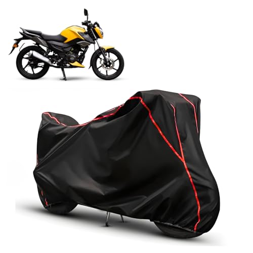 Image of Water Resistant Bike Cover for TVS Raider 125 | All Weather, UV Heat Resistant, Dustproof, Triple Stitched, Windproof Elastic Bottom