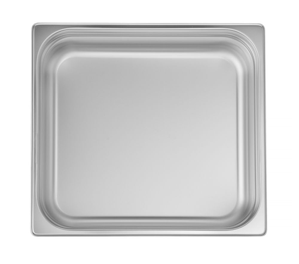 HENDI Contenitore Gastronorm, GN 2/3, resistenza termica -40 °C a 300 °C, compatibile con i forni a convezione, frigoriferi, bagno María, chafing dishes, 9L, 354x325x(H)100mm, acciaio inox 18/10