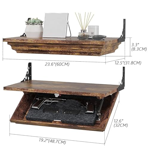 Estante de madera con trampilla secreta ideal para decorar y proteger 4