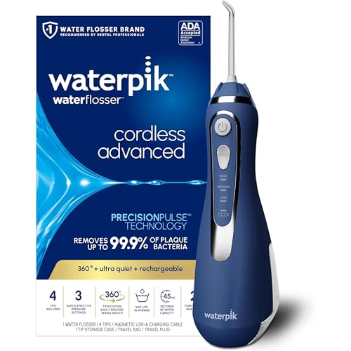 Waterpik Cordless Advanced Water Flosser, Classic Blue