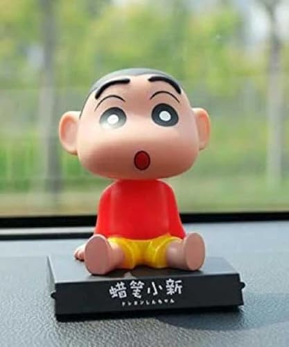 Image of Super Hero Shinchan Action Figure Limited Edition Bobblehead with Mobile Holder for Car Dashboard, Office Desk & Study Table (Pack of 1), Rubber