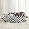 BFPETHOME Donut Dog Bed for Small Dogs, Round Cat Beds for Indoor Cats, Calming Pet Bed for Puppy and Kitty with Non-Slip Bottom, Cute Fancy Dog Bed Machine Washable Puppy Bed