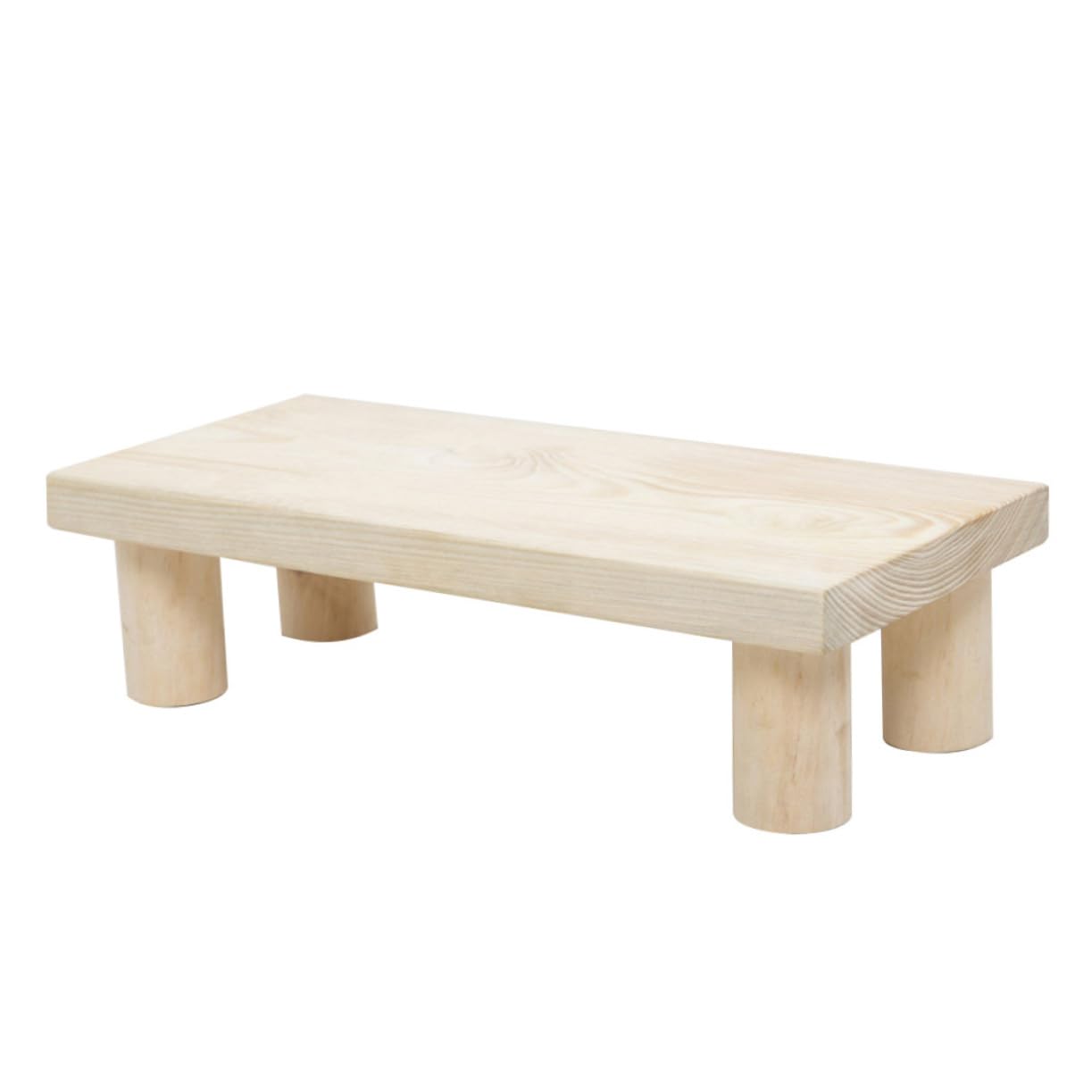 ULDIGI Heightening Foot Pedal Stool Little Stool for Living Room Wooden Comfortable