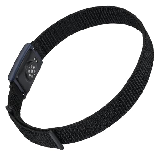 22mm Bicep Band Compatible with Amazfit Helio Strap Ankle/Arm Band Replacement, Adjustable Soft Breathable Strap with Intergrated Quick Realease Pins (Black)