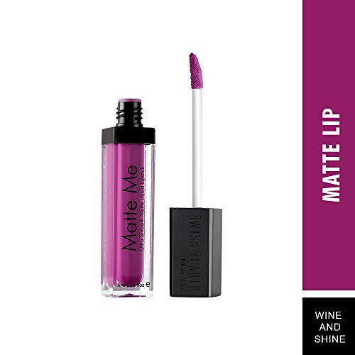 Image of Swiss Beauty Ultra Smooth Matte Liquid Lipstick, Smooth Lip Color, Weightless Finish, Silky Matte Finish, Shade- Wine and Shine, 6ml