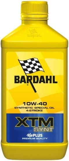 Bardahl - Olio Moto XTM SYNT 10W40, per Motori Pluri e Monocilindrici di Elevata Potenza, Massimizza Prestazioni del Motore, Mantiene Viscosità Stabile in Range Elevato di Temperature, 6 x 1 Litro