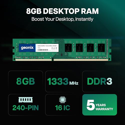 Geonix 8GB DDR3 1333MHz Desktop RAM - Image 3