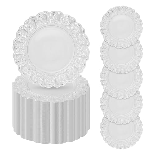 Zivisamt 100 Pcs Antique Charger Plates 13