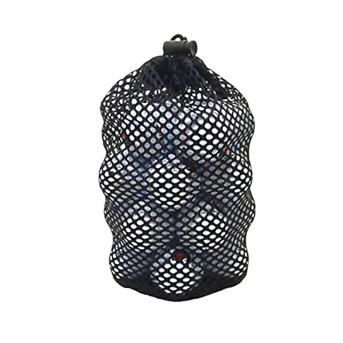 Golf Mesh Bag,Large Capacity Black Mesh Bag,Golf Balls Carrying Holder, for Golf Course M
