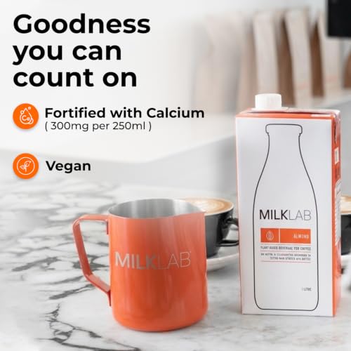 Image of MILKLAB Almond Barista Milk 1L | Made with 100% Aussie Almonds | Plant-Based Milk for Coffee | Smooth, Nutty & Velvety | Dairy-Free, Low Sugar, Gluten-Free | Cafe-Style Almond Milk for Home Baristas
