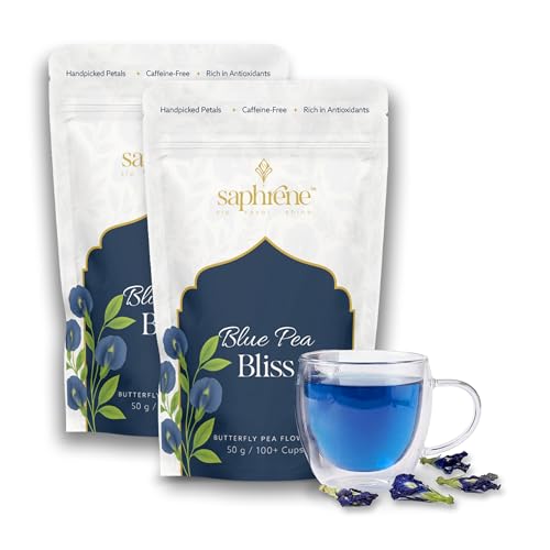 Image of Saphrene Butterfly Blue Pea Flower - 100g (Pack of 2 x 50g)