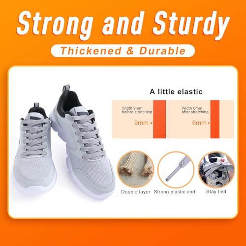 Image of VSUDO Flat Sneaker Shoe Lace, Flat Shoe String for Sneaker, Athletic Shoelace