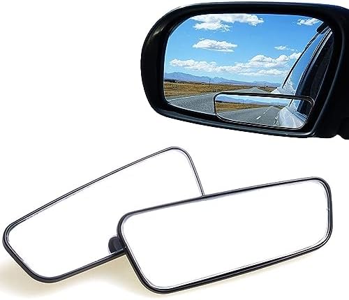 KALOLINNA 車用補助ミラー 2個入り 調整可能 トブラインドスポットミラー 簡単取付 広視野 死角 解消 安全な運転 両側に1つ
