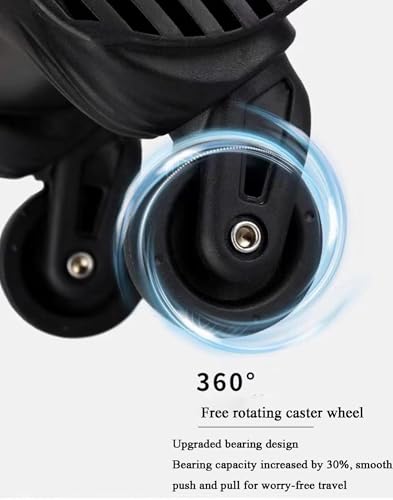 16in Suitcase PU Leather Rolling Luggage Spinner Men Business Suitcase Wheels Cabin Password Trolley Travel Bag(Brown)4