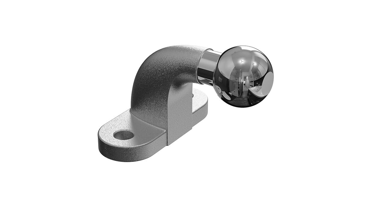 UNITEC Boule d'attelage 50 mm pour attelage de remorque, Alternative au Porte-vélos AHK pour Le Mur, jusqu'à 3,5 tonnes