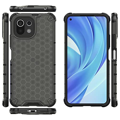 Image of Glasgow | for Mi 11 Lite Stylish Look Pattern Back Case Cover for Mi 11 Lite - Black