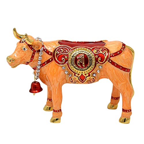 Feng Shui 2022 God Cow Spreading Good Luck Sacred Resource Cow Home Decoration Jewelry, Yellow, 10*3*8cm/3.9*1.18*3.1in Feng Shui 2022 God Cow Spreading Good Luck Sacred Resource Cow Home Decoration Jewelry, Yellow, 10*3*8cm/3.9*1.18*3.1in