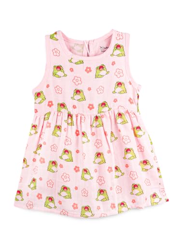 Image of Kidbea Bamboo Cotton Baby Girl Dress, Sleeveless Casual Wear Girls Frock
