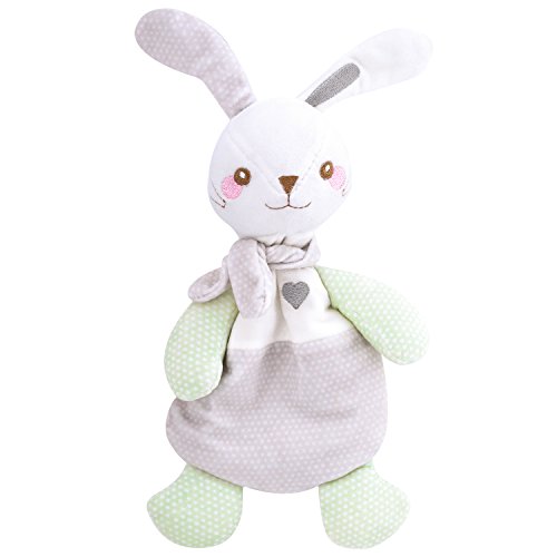 Zooawa Juguete de Peluche para Bebés, Infantiles Juguetes Afelpados de Alivio de Estrés para Bebés, Muñeca Buena Ayudante de Cuidar al bebé para Mamá, Conejo