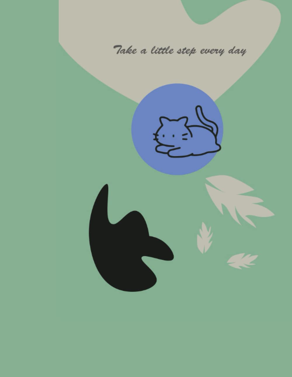 Carnet de motivation chat mignon 120 pages pour objectifs quotidiens