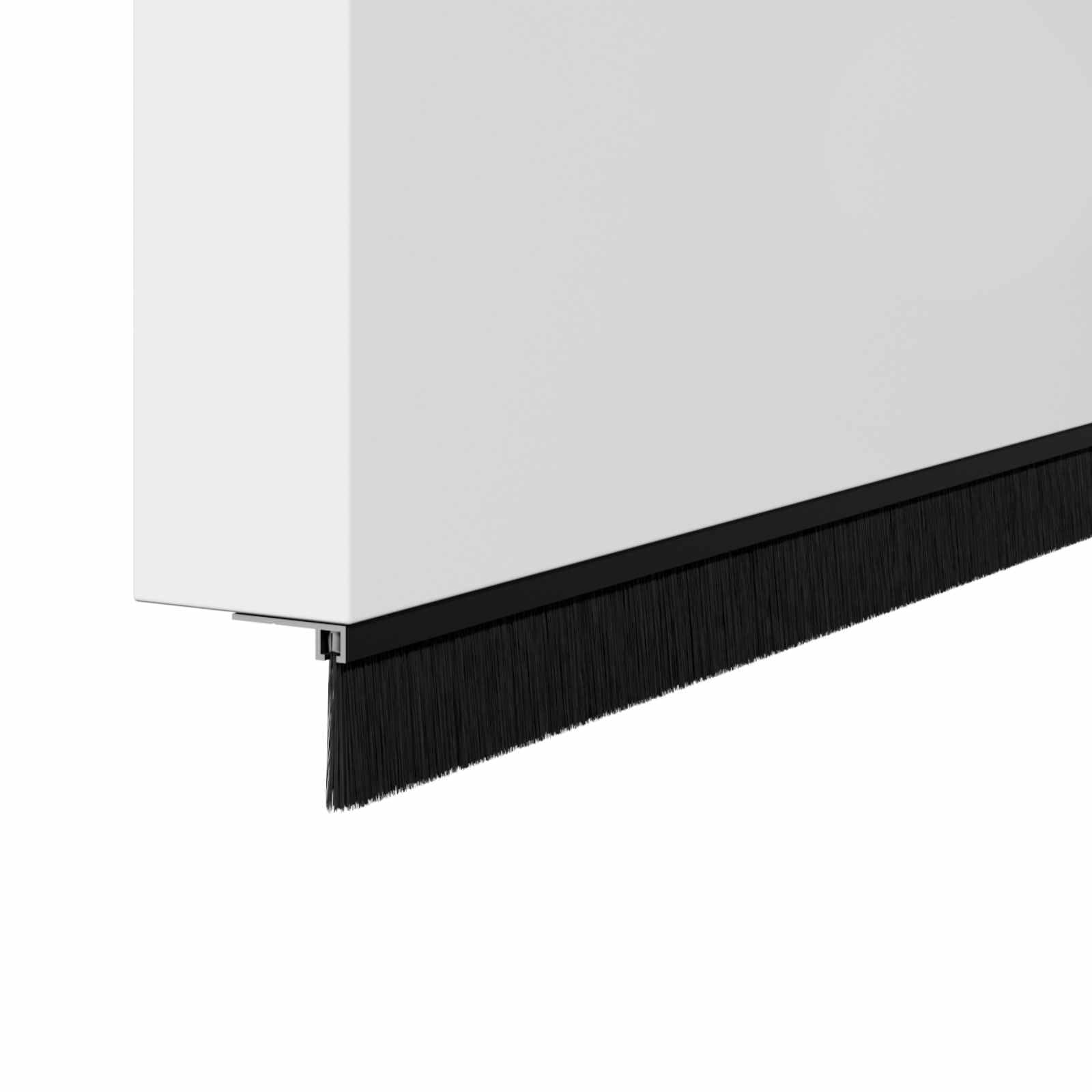 Nakładane uszczelki do drzwi, czarne, ze stopu aluminium, 6 sztuk, długość 100 cm, do drzwi mieszkania, drzwi pokojowych, energooszczędne, pochłaniające dźwięki, odporne na warunki