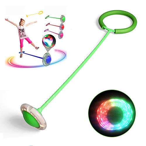 Ankle Skip Ball for Kids, Colorful Flash Wheel Swing Skip It Ball, Toys for Girls & Boys, Sports Fitness Toys, Gifts for Halloween & Christmas, Age 5-10 Years