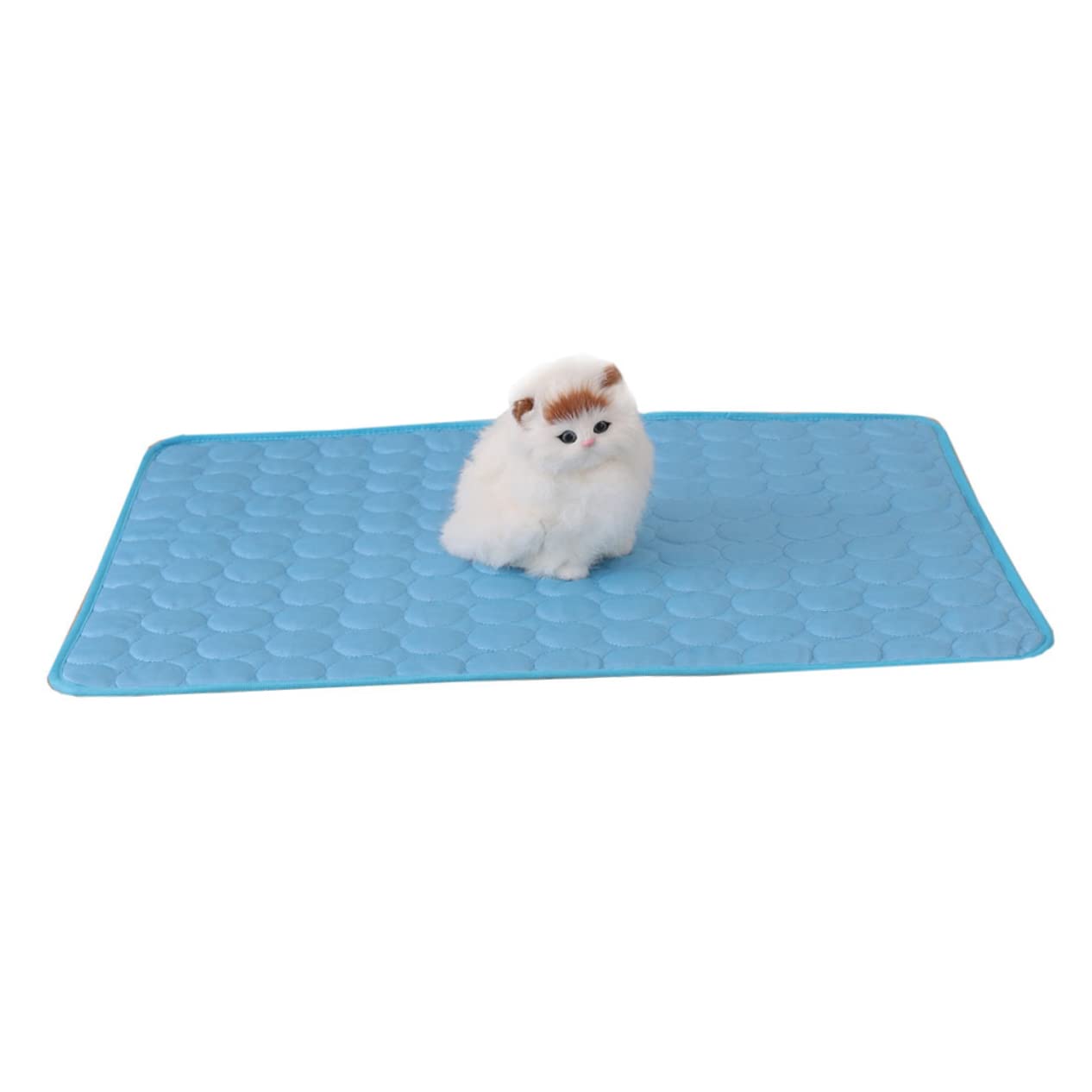 COLLBATH Summer Cooling Mat for Dogs and Cats, Ice Silk and Cotton Cooling Pad for Bed, Easy Storage and Breathable Design, Suitable for Chair and Kennel Use