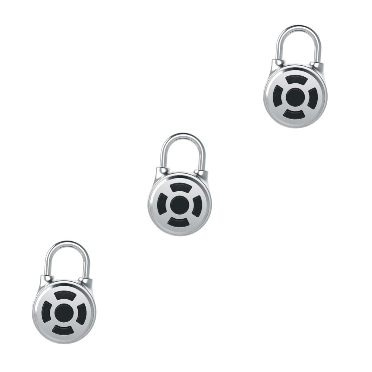 NUOBESTY 3 Pièces Le Mot De Passe Portable Clé Casier Bagage Serrure Cadenas Verrou Porte Verrouillage Par Mot De Passe Verrouiller Pour Le Gymnase Acier Inoxydable