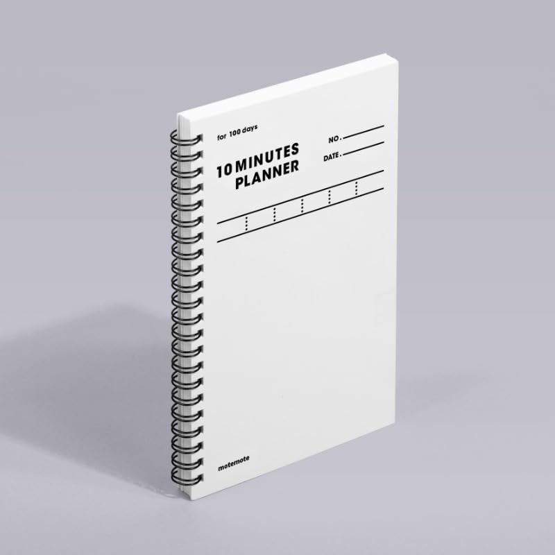motemote 10 MINUTES PLANNER 100 Days - Undated Time Blocking Daily Planner