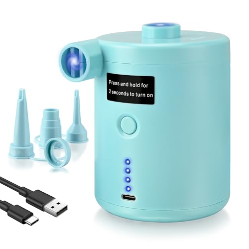 Pompe à air électrique portable avec batterie 4000mAh et 3 buses