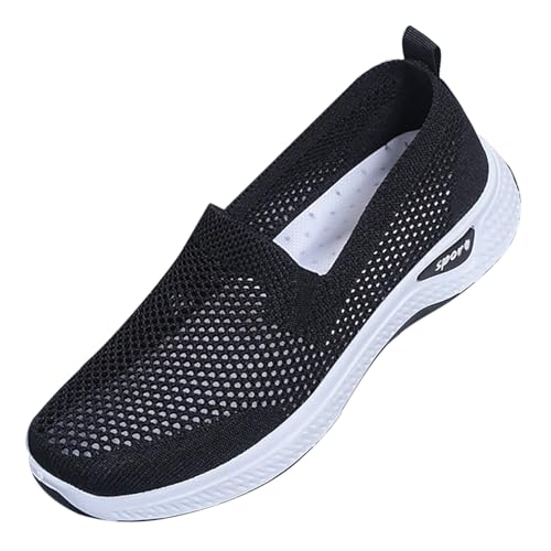 2025 Zapatos Ortopédicos Mujer Elegantes Sin Cordones Transpirables Y Casual Zapatillas Oferta Zapatillas de Deporte Transpirable Ligero Antideslizante Caminar Plantilla Ortopédica Correr Deportivo