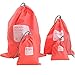 shouldbuy 4 Pieces Waterproof Travel Drawstring Bag Shoe Laundry Underwear Makeup Storage Pouch