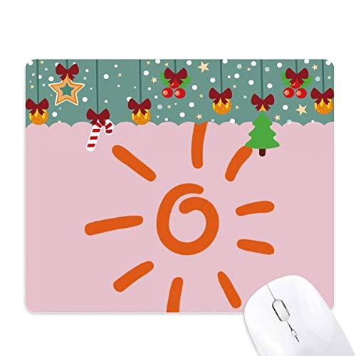 Tapis de bureau orange soleil en caoutchouc avec finition de précision
