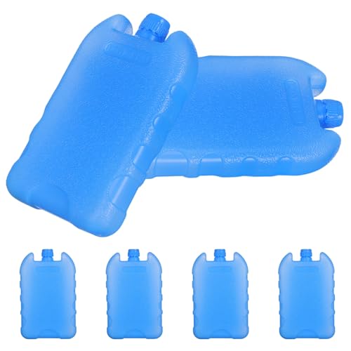 Parliky 6 Piezas Bloques de Hielo Reutilizables para Ventilador y Aire Acondicionado Portátil Caja de Hielo Mediana para Enfriador Compacta y Ligera para Picnic Oficina y Uso Doméstico