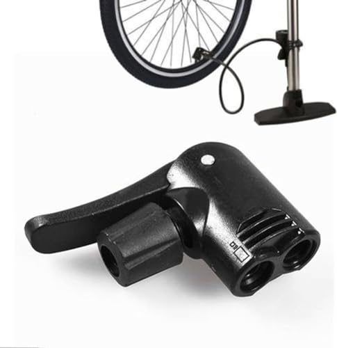 Black Pump Adapter Valve Bike Floor Pumps, 3 in 1