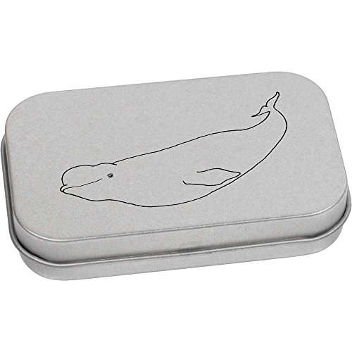 Azeeda 80mm 'Beluga Whale' Metal Hinged Tin/Storage Box (TT00010609)