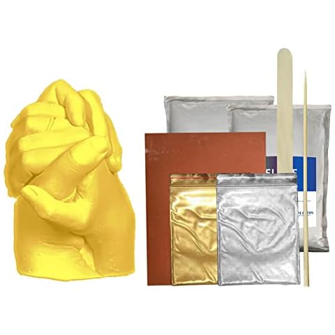 Kashine Hand Casting Kit, Couples Molding Kits for Adults, Wedding, Friends, Keepsake Hand Mold Kit Couples for Anniversary and Holiday Activities Cover