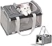ペットキャリー バッグ 猫用 犬用 猫 きゃりーバッグ 耐荷重10KG 折り畳み 収納4way 軽量 5面通気 携帯便利 猫 キャリー 猫 きゃりーバッグ  大容量 お出かけ 車載 旅行 通院 電車移動 サイズ:44*28*28cm