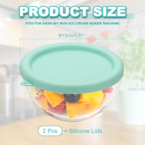 Couvercle en silicone pour robot et machine à crème glacée maison