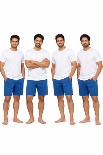 Image of Hangout Hub Men's Polyester T Shirts | Regular Fit Tees for Gym| Sports | Workouts | Round Neck | Half Sleeves | White Color | Solid | Dry fit Tshirts