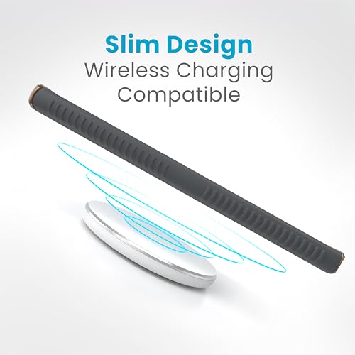 Image of Speck Presidio 2 Grip Samsung Galaxy S24 Ultra Case - Drop & Camera Protection, Soft-Touch Secure Grip, Wireless Charging Compatible, Shock Absorbant, Galaxy S24 Ultra Case - Charcoal Grey