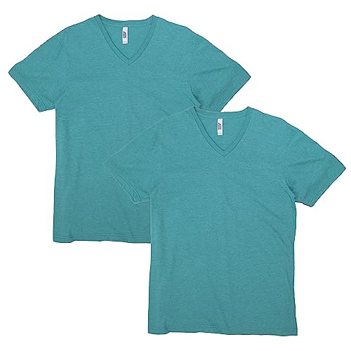 T-shirt col V en coton majoritaire American Apparel pour un confort quotidien