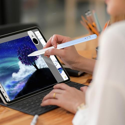 Image of Stylus Pen for Android Tablet,Tablet Pencil for iOS /Android,Rechargeable Active Stylus Pen for iPhone /XiaoMi /Huawei /Vivo /Lenovo /Pixel and Other Android Smartphones and Tablets-Gradient Blue