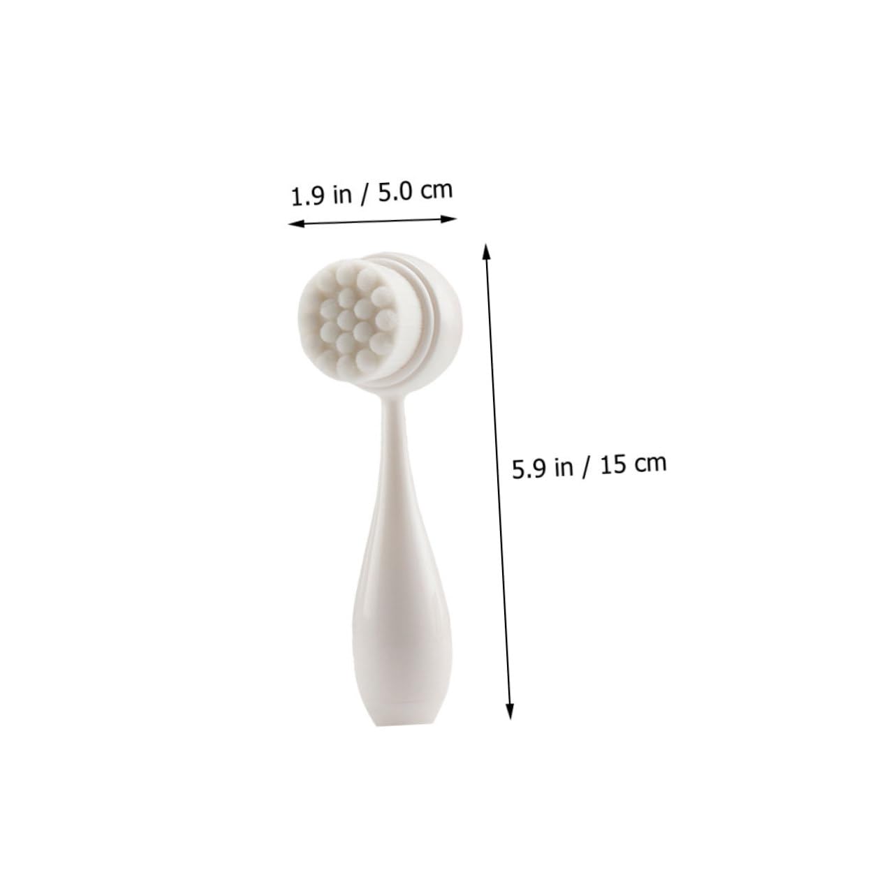 LIFKOME Skin Care Brush Face Brush Silicone Nylon Double-Sided Face Exfoliator