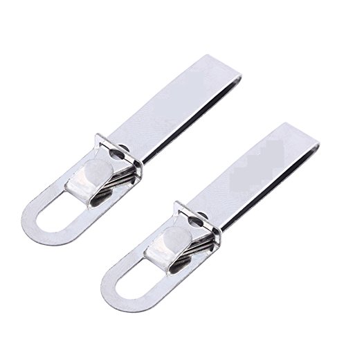 Keychain Tweezers,2 PCS Camping Outdoor Survival Tool Stainless Steel EDC Gear Tweezers Gripper Pocket Keychain