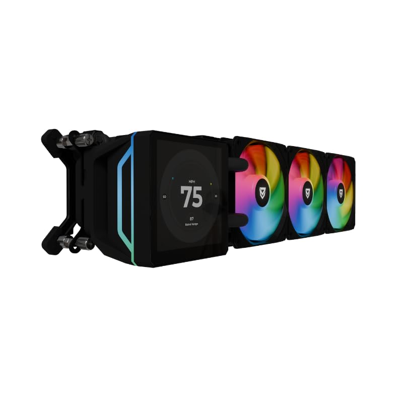 Watercooling CPU 360mm Nfortec Sedna noir avec ecran LCD ARGB - 4